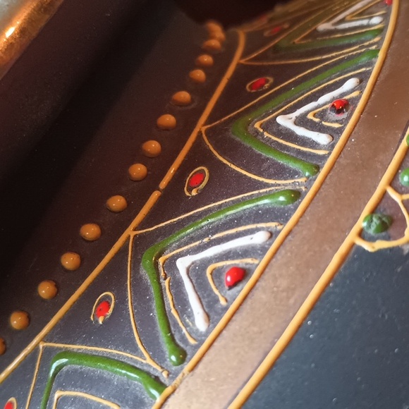 Satsuma 20th Century Vintage Large Vase w 3D Hand Painted Art Work RARE !! - Picture 7 of 17